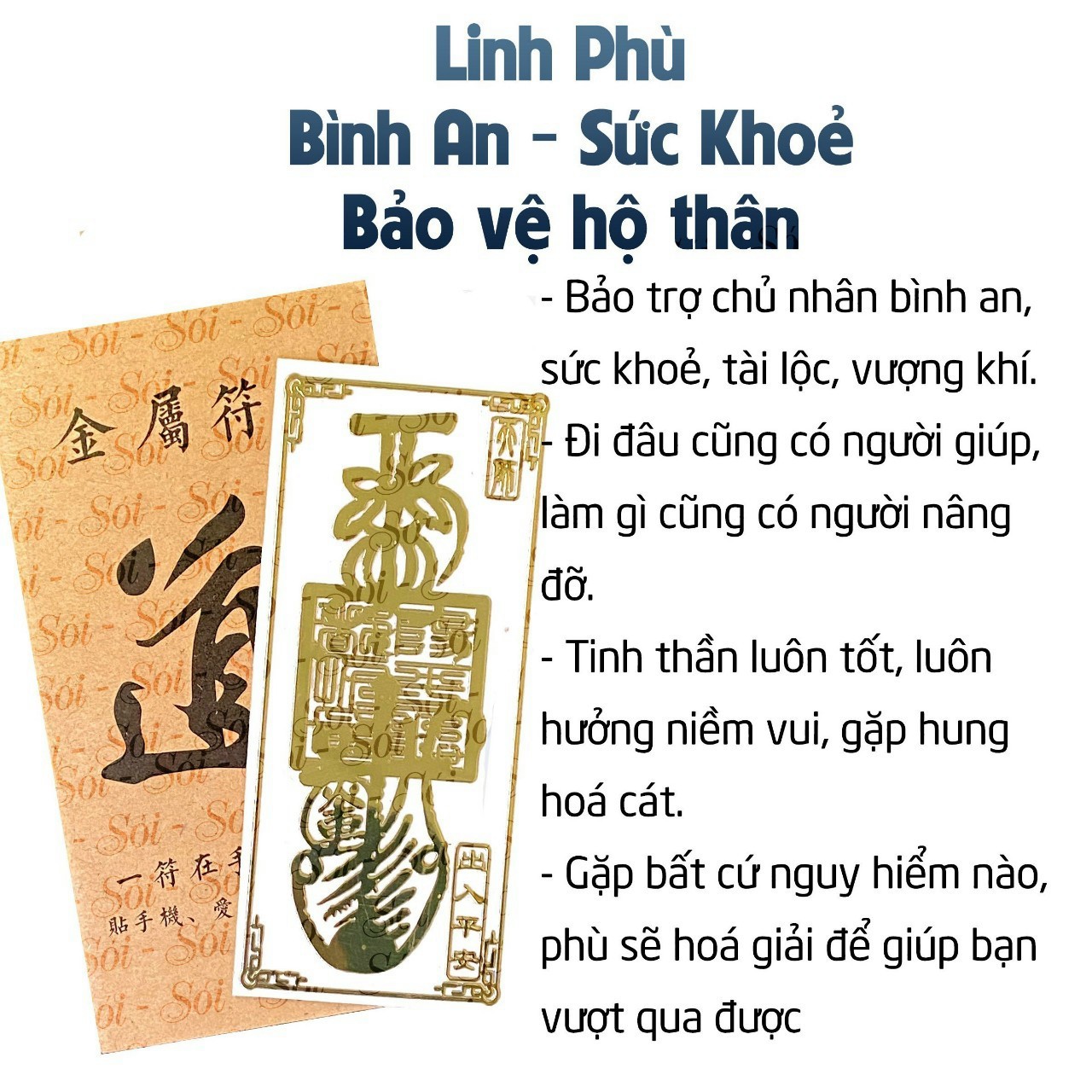 Linh phù SỨC KHỎE - HỘ THÂN - BÌNH AN