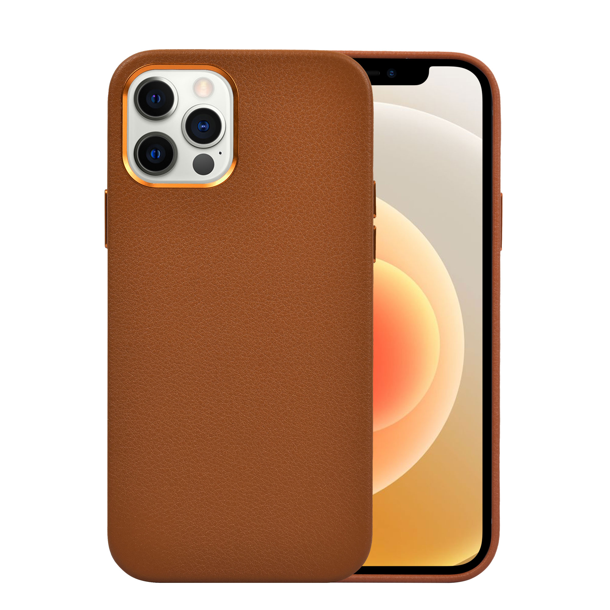 Ốp Da Wiwu Calfskin Phone Case Dành Cho Iphone 13 Promax Chất Liệu Da Bê, Chống Nước, Chống Để Lại Vân Tay - Hàng Chính Hãng