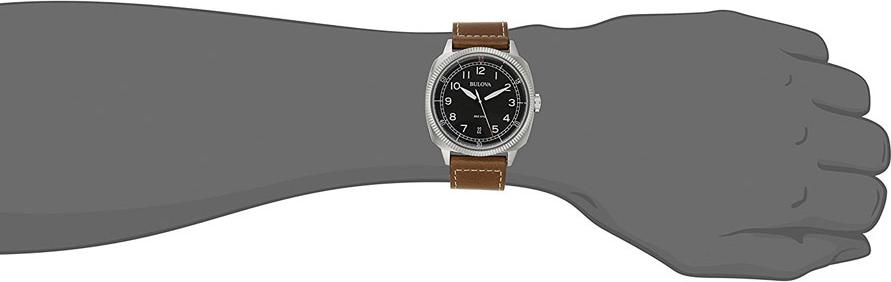 Đồng Hồ Nam Dây Da BULOVA 96B230 - Mặt Đen (42mm)