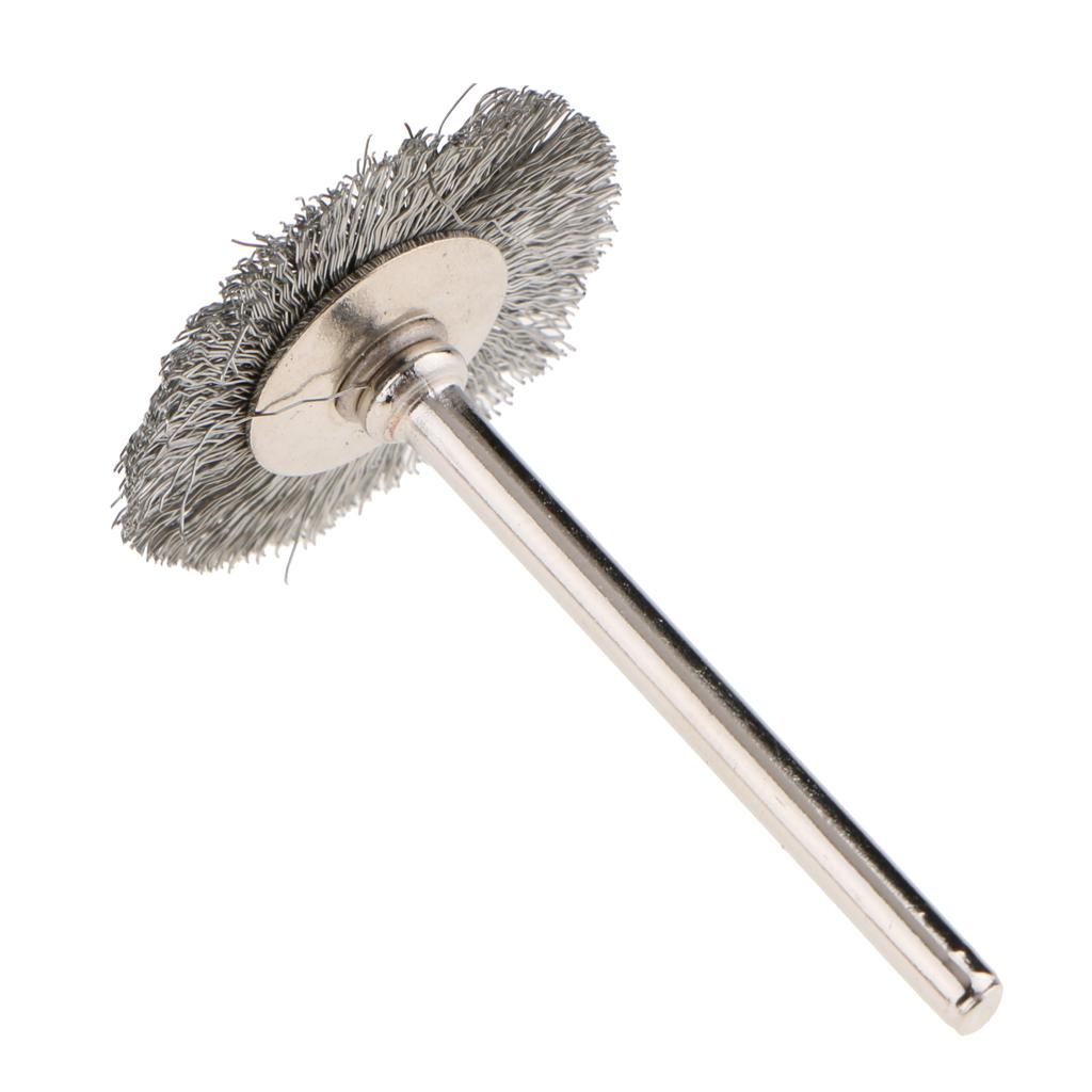 3Pcs Steel Wire Brush Polishing Wheels Full Kit For Rotary Tools