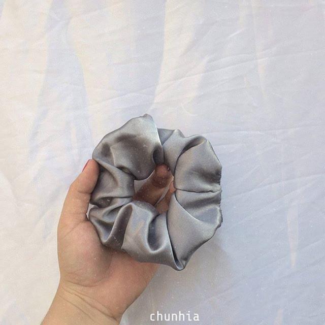 Buộc Tóc Scrunchies Cột Tóc Scrunchies Phi Bóng Mềm Mại Nhiều Màu