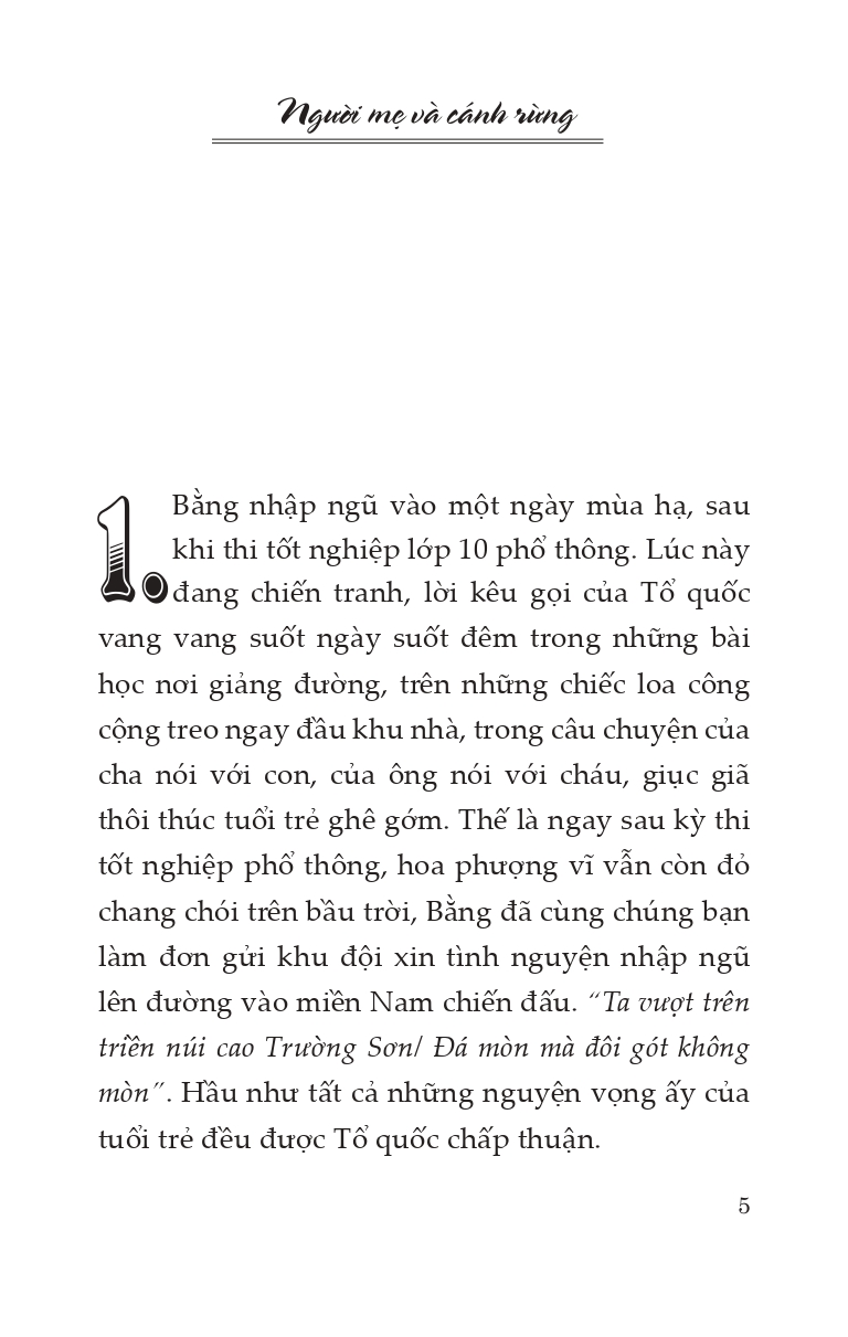 Người Mẹ Và Cánh Rừng - (Kỷ niệm 50 năm ngày giải phóng miền Nam thống nhất đất nước 1975 - 2025)