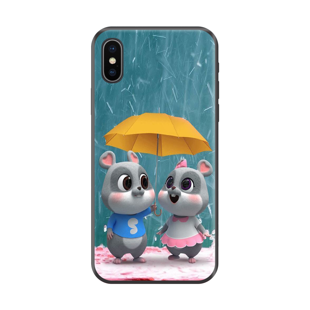 Ốp lưng TPU viền dẻo cho điện thoại IPHONE XS Hình Chuột Tết 2020 Mẫu 14