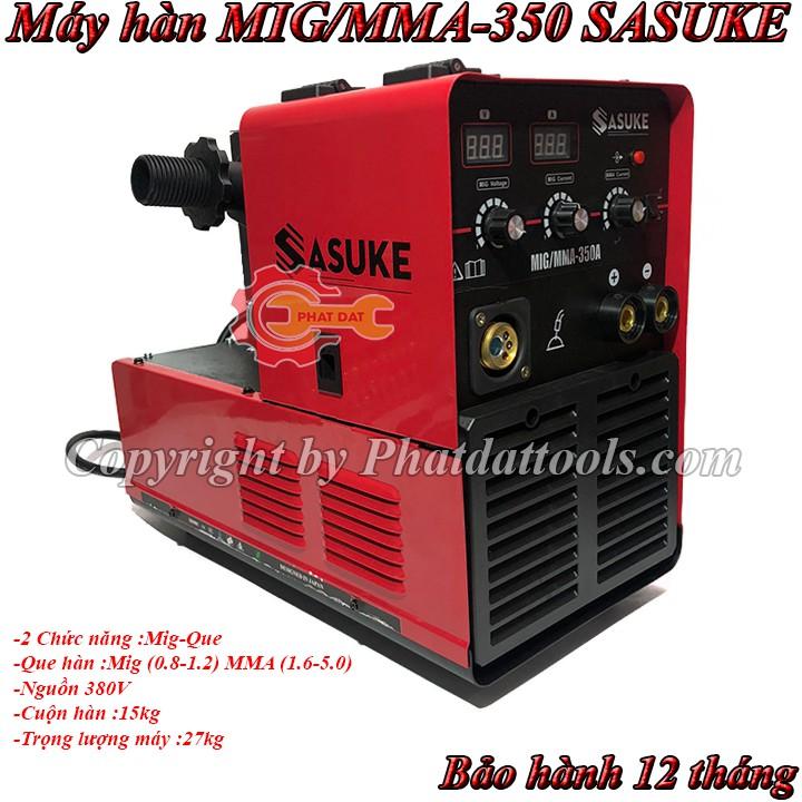 Máy hàn MIG/MMA-350A SASUKE-Máy hàn cỡ lớn dùng cuộn 15kg-2 chức năng-Công nghệ Nhật Bản-Bảo hành 12 tháng