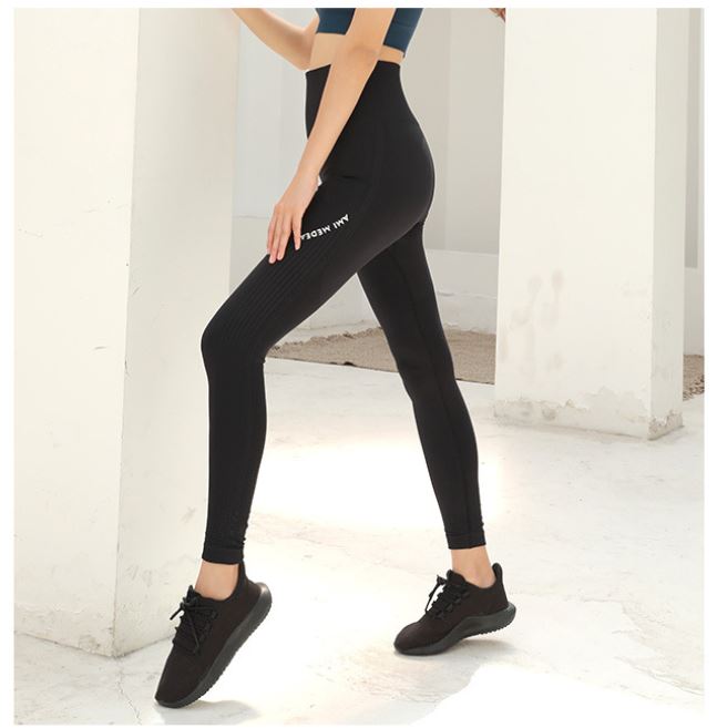 Quần legging cạp cao tập gym yoga aerobic nữ Linda025 vải dệt kim co giãn tốt, fit body