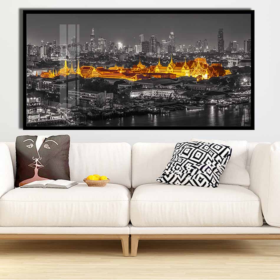 Tranh canvas treo tường Decor thành phố cách điệu - DC119