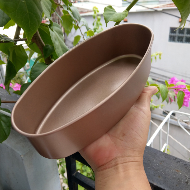 Khuôn làm bánh oval - Tạng cọ quét dầu - B0005