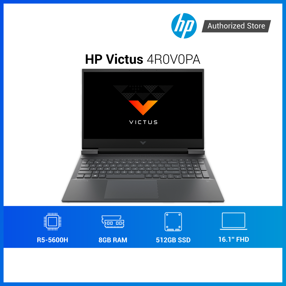 Laptop gaming HP VICTUS 16 e0179AX 4R0V0PA R5 5600H|8GB|512GB|4GB RTX3050Ti |144Hz|WIN11 - Hàng chính hãng