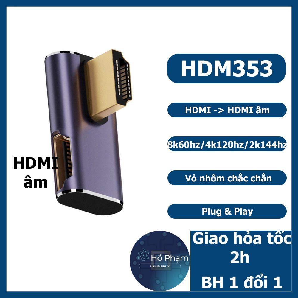 Đầu nối hdmi 4k 8k xoay góc 270 90 độ cho HDTV HDMI, tivi, máy chiếu - Hồ Phạm