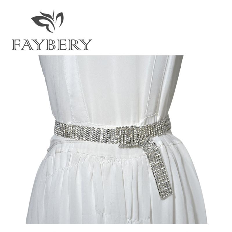 Thời Trang Cao Cấp Đá Nhân Nữ Cho Phụ Nữ Skinny Tinh Thể Kim Cương Dây Màu Cho ĐẦM DỰ TIỆC Bling Ren