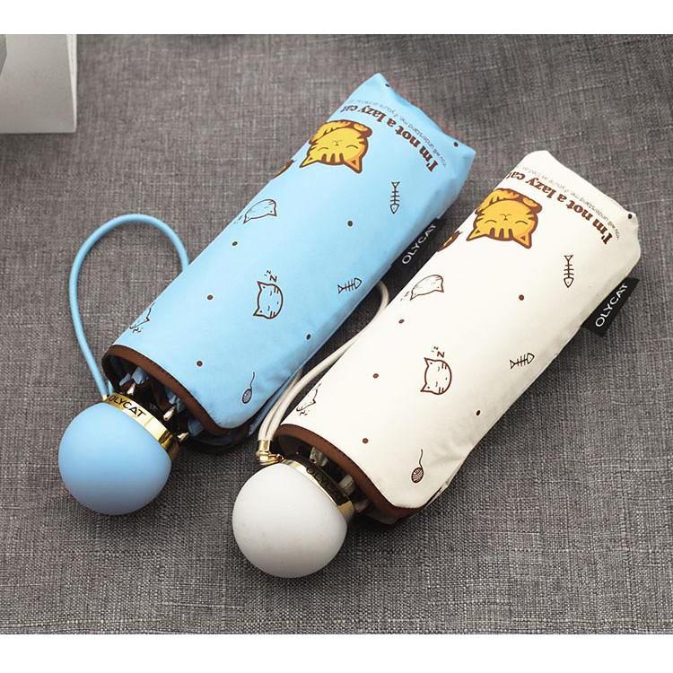 Ô dù cao cấp OLYCAT mini chống tia UV - Mẫu Lazy Cat