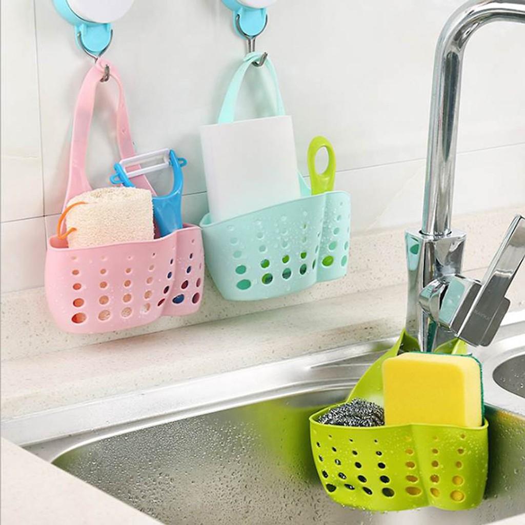 Set 2 Giỏ Treo Đựng Đồ Rửa Bát Bằng Silicon
