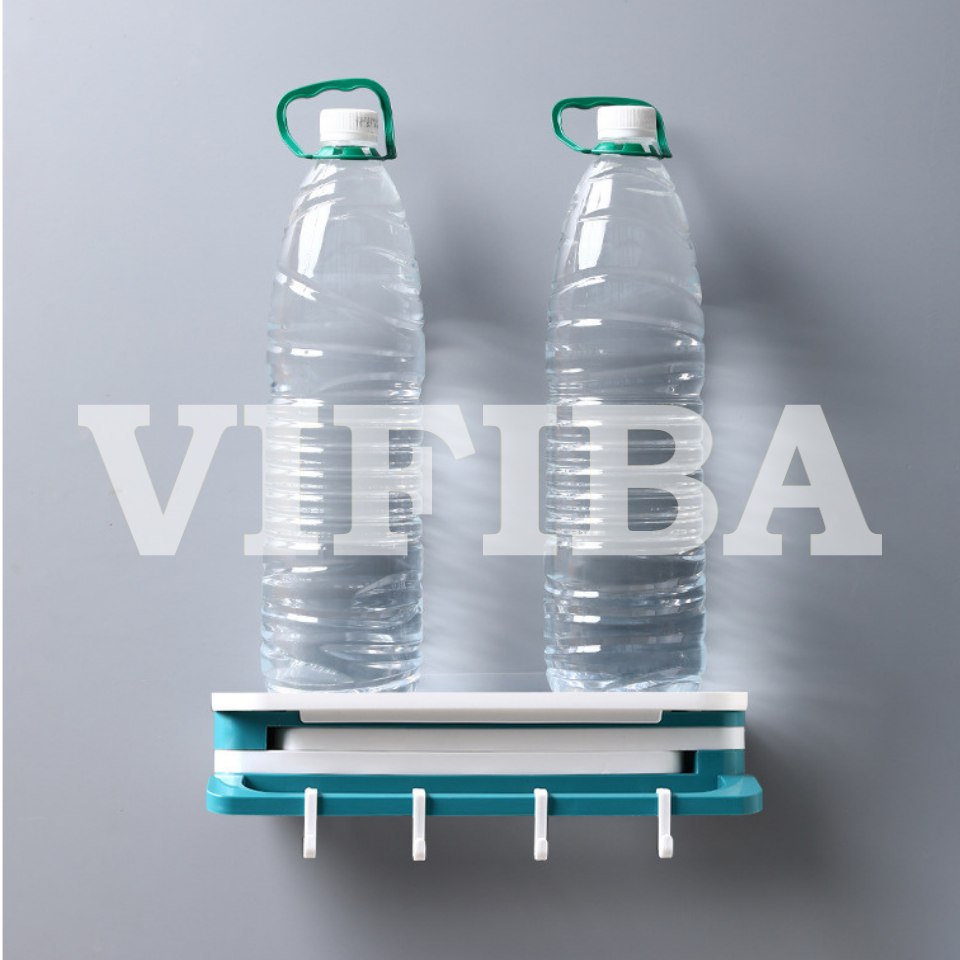 Giá Treo Dán Tường Nhà Bếp Đa Năng VIFIBA Bằng Nhựa, Kệ Dán Tường Nhà Tắm Gấp Gọn Tiện Lợi