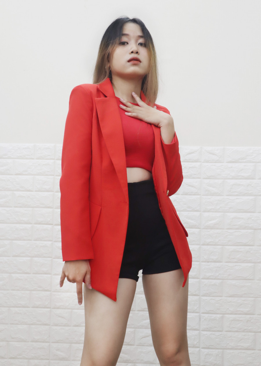 Vest Nữ Màu Đỏ