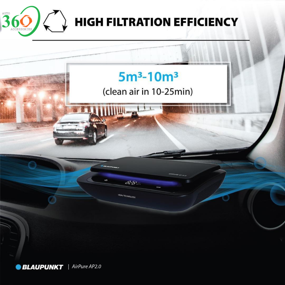 Máy Lọc Không Khí  Ô Tô Cao Cấp Blaupunkt Airpure AP2.0  Lọc  Không Khí Sạch Đến 99%