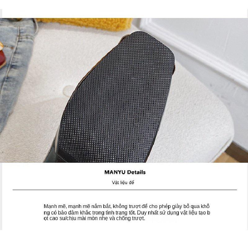 High Heels Women Chunky Heel Square Toe Women's Shoes New Women's Shoes Square Buckle Rhinestone Shallow Mouth High Heel Pumps Work Shoes Women