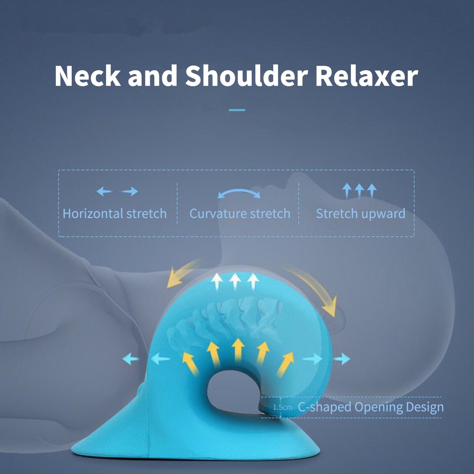 Neck Stretcher Support Pillow Neck and Shoulder Relaxer Pain Relief Portable Traction Pillow Neck Traction