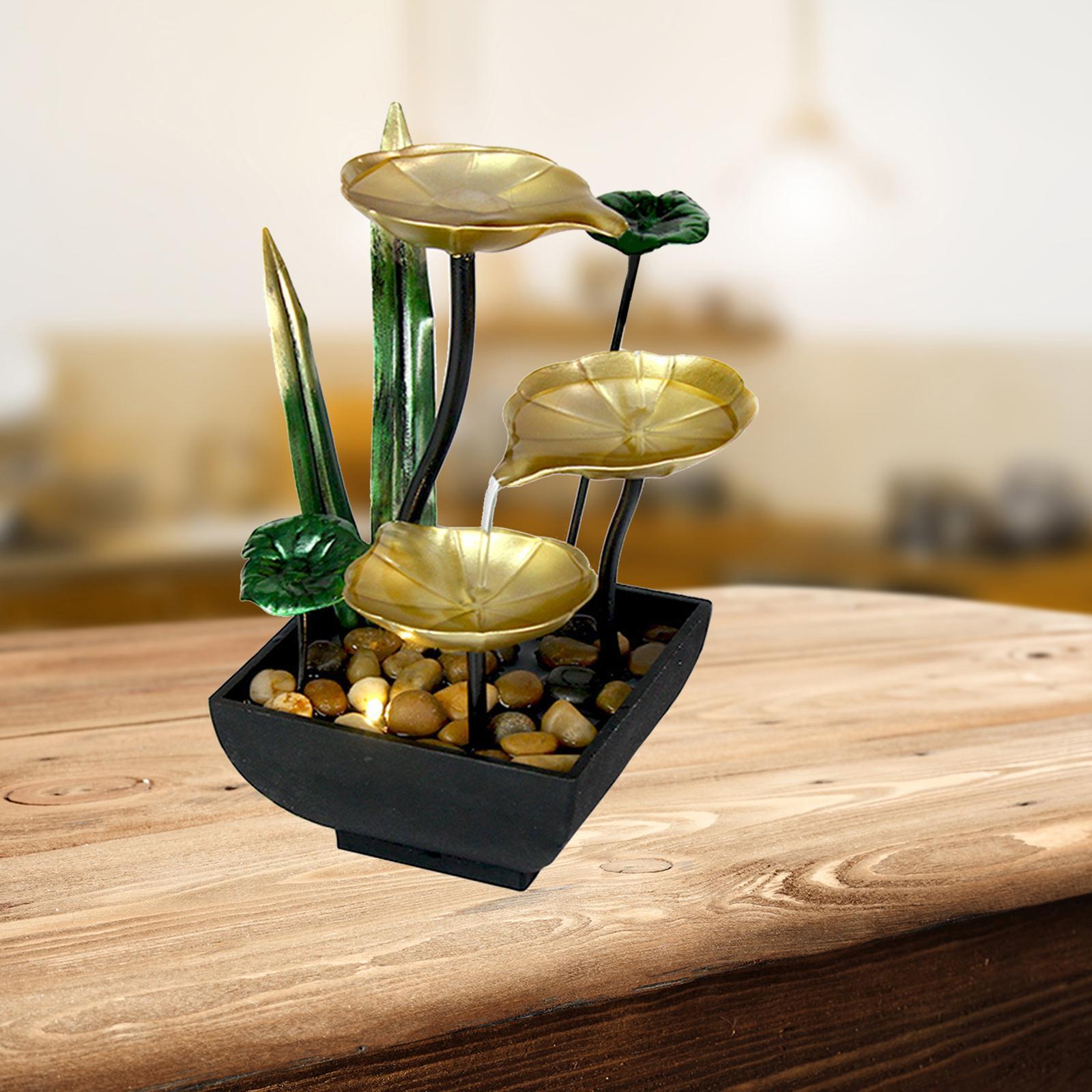 Desktop Water Fountain Waterfall W/ Feng Meditation