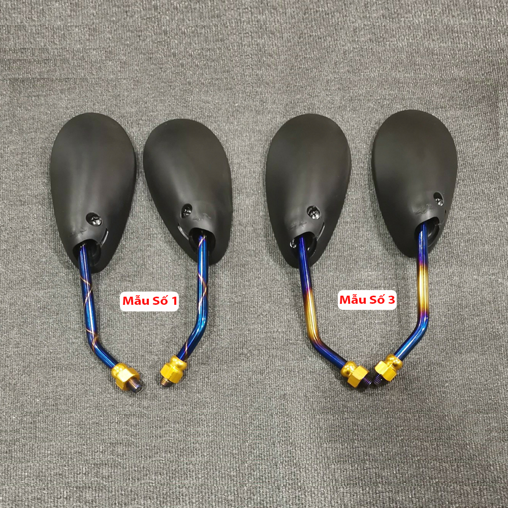 Kính Titan Kiểu Dáng Satria Dành Cho Xe Máy + Tặng 01 Móc Gắng Chìa Khóa Xe Ngẫu Nhiên