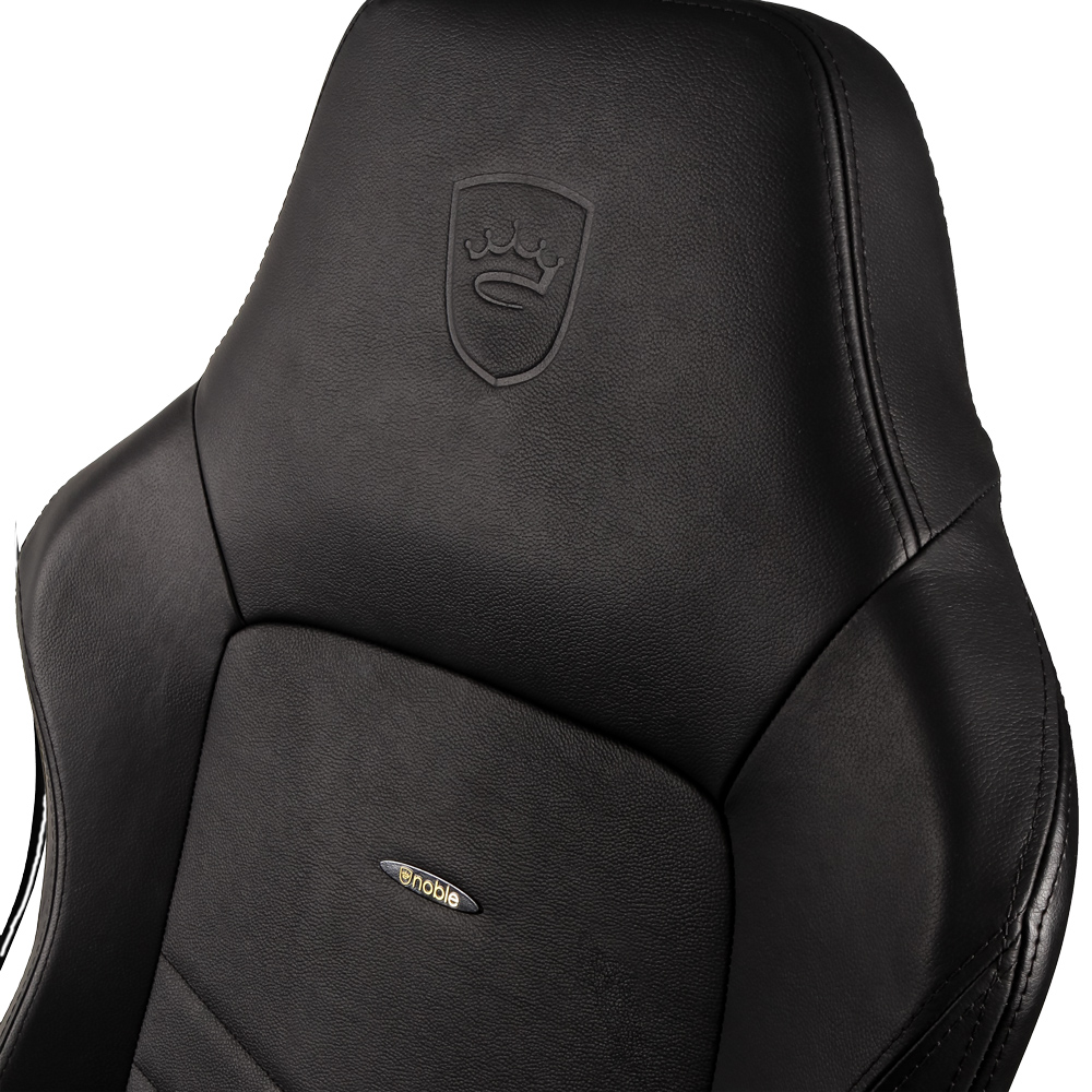 Ghế gaming cao cấp Noblechairs Hero Real Leather Black - Hàng chính hãng