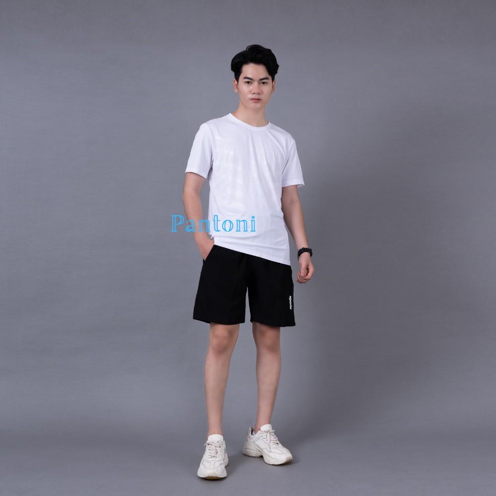Bộ thể thao nam Pantoni chất vải thun lạnh co giãn 4 chiều, Đồ bộ nam cực kì thoáng mát, năng động