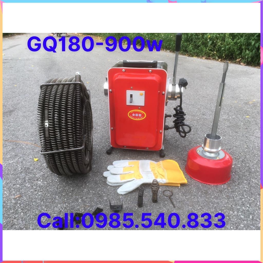 Máy thông cống gia đình GQ180 - 900W- Đánh tối đa 30M đường ống từ phi 20 đến 150mm