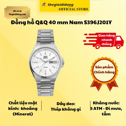 Đồng hồ Q&amp;Q 40 mm Nam S396J201Y - Hàng Chính Hãng