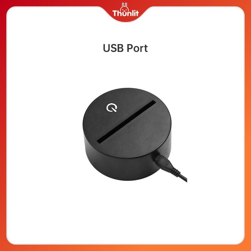 Đèn Ngủ Để Bàn Hình Con Gà Trống Cổng Cắm USB Nhiều Màu Sắc