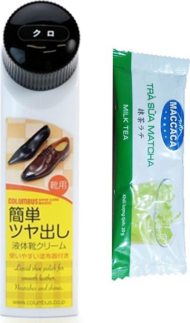 Lọ Làm Bóng Giày Cao Cấp Nhật Bản 75ML + Tặng Gói Trà Sữa Matcha / Cafe Macca 20g