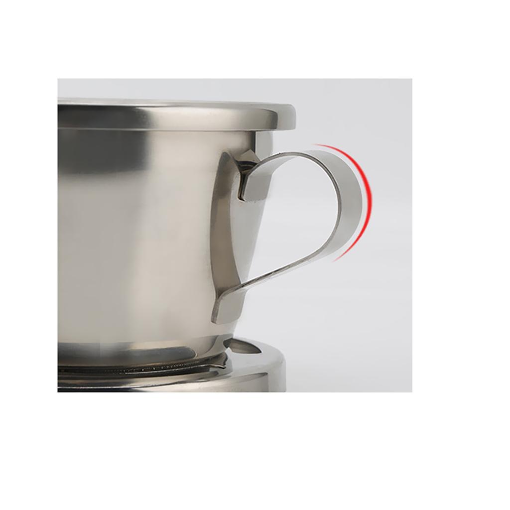 Coffee Dripper Drip Brewing Pot Coffee Filter Brew Coffee Pot Percolators Hot & Cold Coffee Maker Stainless Steel