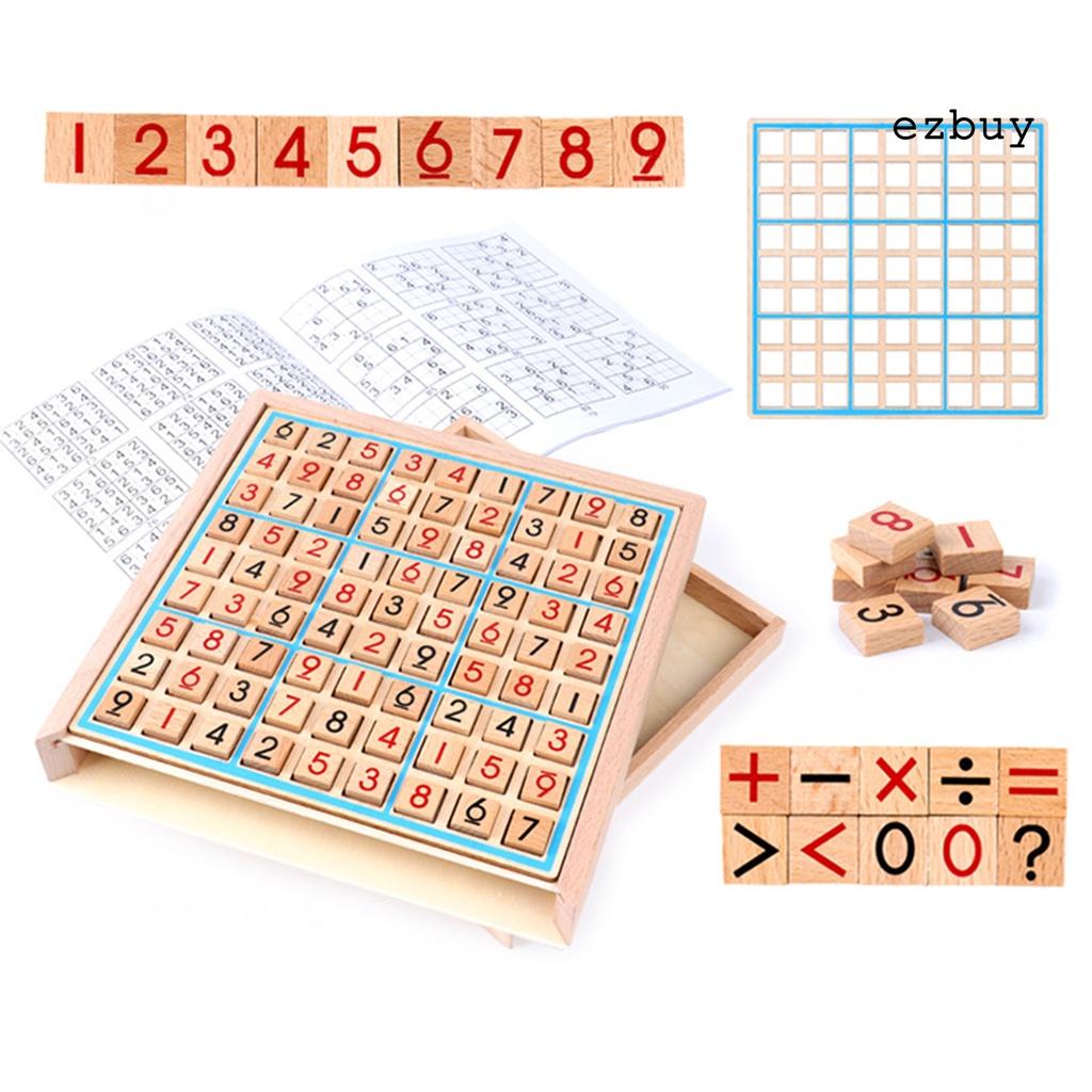 Bộ Đồ Chơi Sudoku Giải Đố Bằng Gỗ Cho Bé