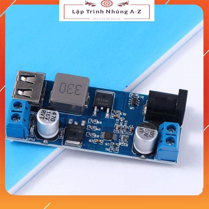 [Lập Trình Nhúng A-Z][G20] Module Hạ Áp LM2596S Từ 24V / 12V Xuống 5V 5A Cổng USB