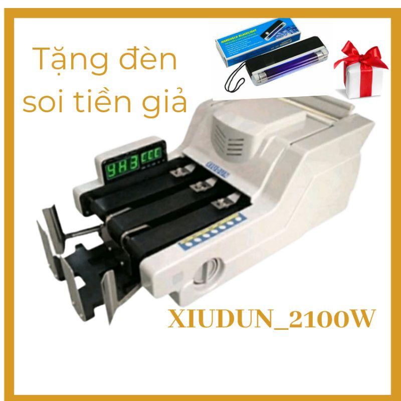 (tặng đèn soi tiền giả), máy đếm tiền XIUDUN_2100W, máy phát hiện tiền gi.ả,tiền khác loại siêu chuẩn,bảo hành 18 tháng