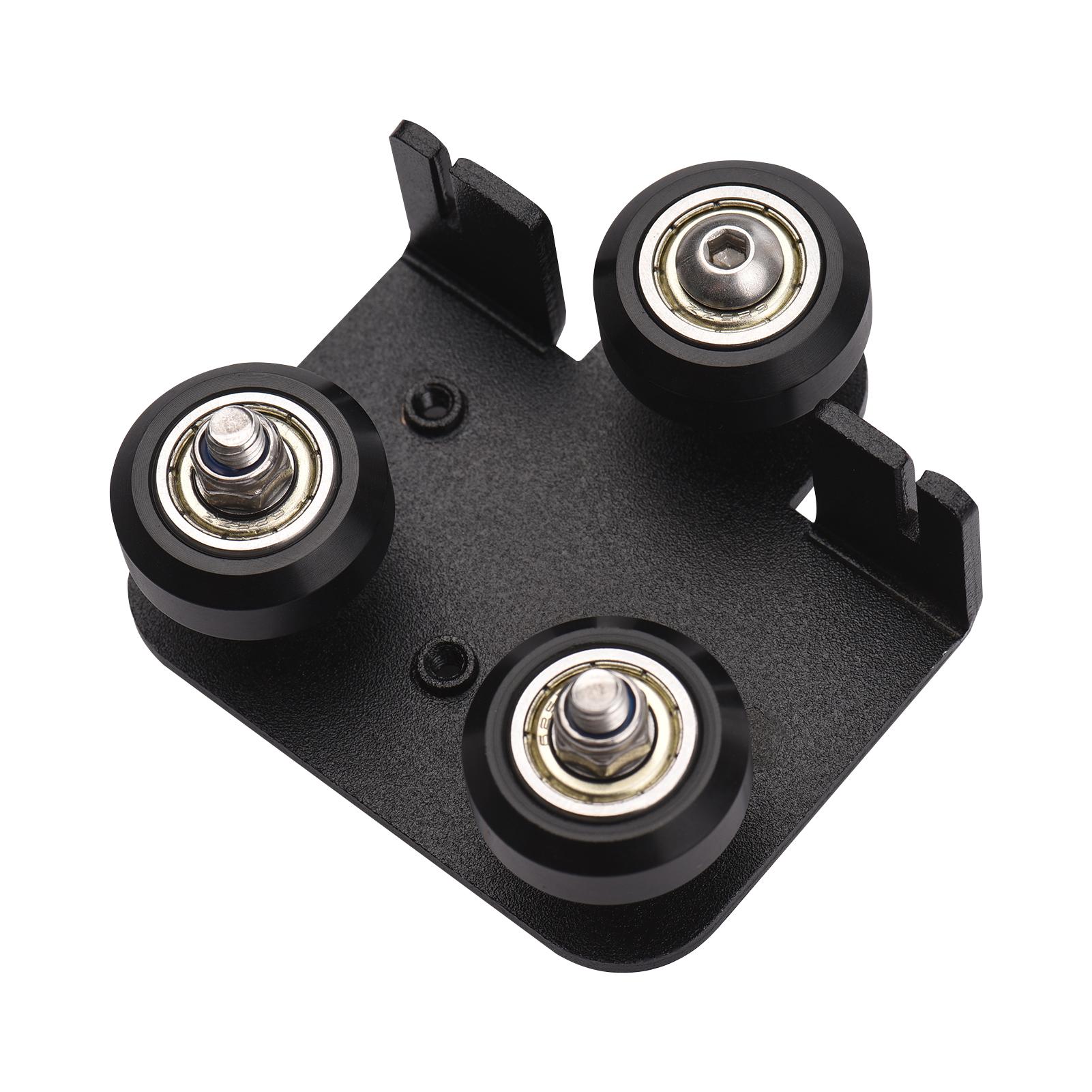 3D Extruder Back Support Plate with Pulley 3D Printer Parts Accessory Extruding Backplate for 3D Printers