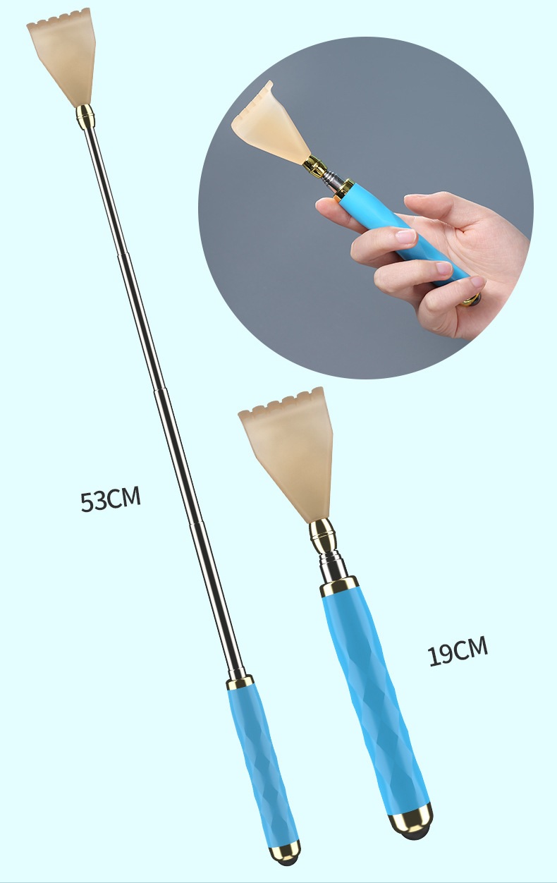 Cây gãi lưng đa năng cao cấp NQ66, có đầu dùng để mát xa cực kỳ tiện lợi kiểu dáng sang trọng và đẹp mắt