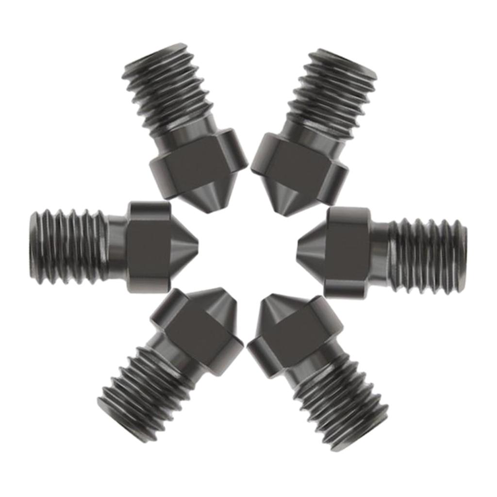 4 Packs 3D Printer 0.2 0.3 0.4 0.5 0.6 1.0mm V6 Nozzles 1.75mm Filament