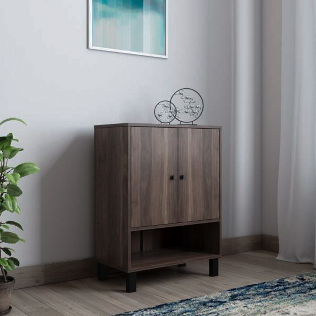 Kệ để giầy gỗ hiện đại SMLIFE Ripapa | Gỗ MDF dày 17mm chống ẩm | D60xR30xC80cm