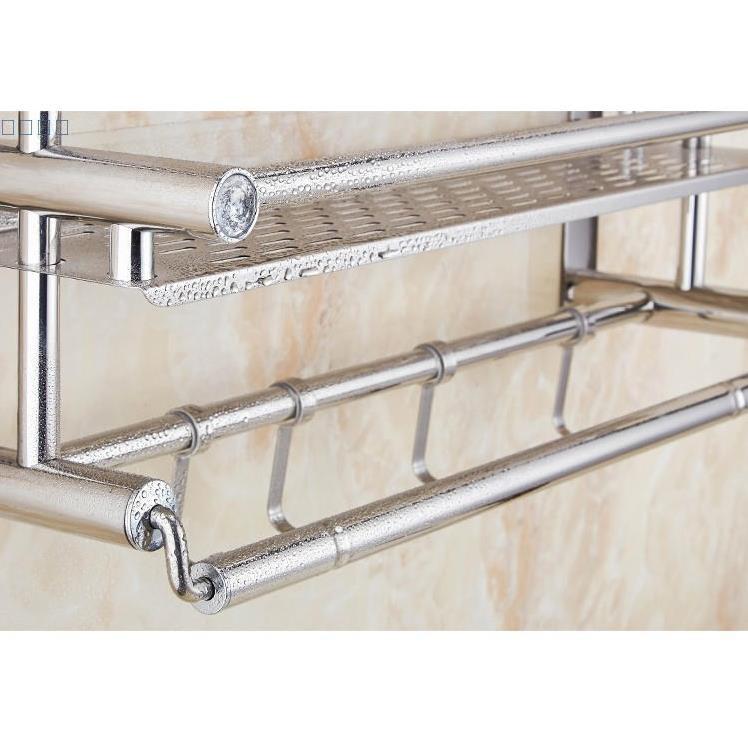Kệ để đồ nhà tắm inox 60cm - Kệ để đồ nhà tắm inox dán tường