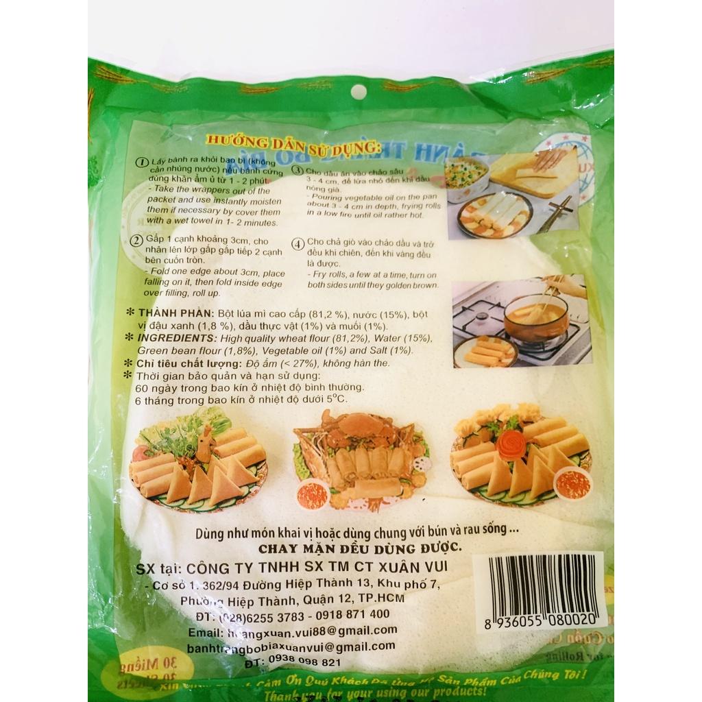 Bánh Bía Đậu Xanh Thơm Ngon Hiệu Xuân Vui ( Bịch 30 Miếng )