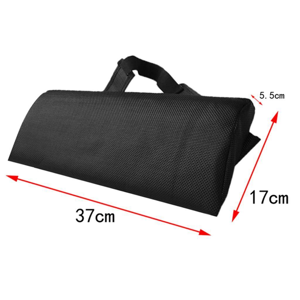 3 Pcs FoamPadded Headrest Pillow W/ Elastic Band Support Cushion for Bench