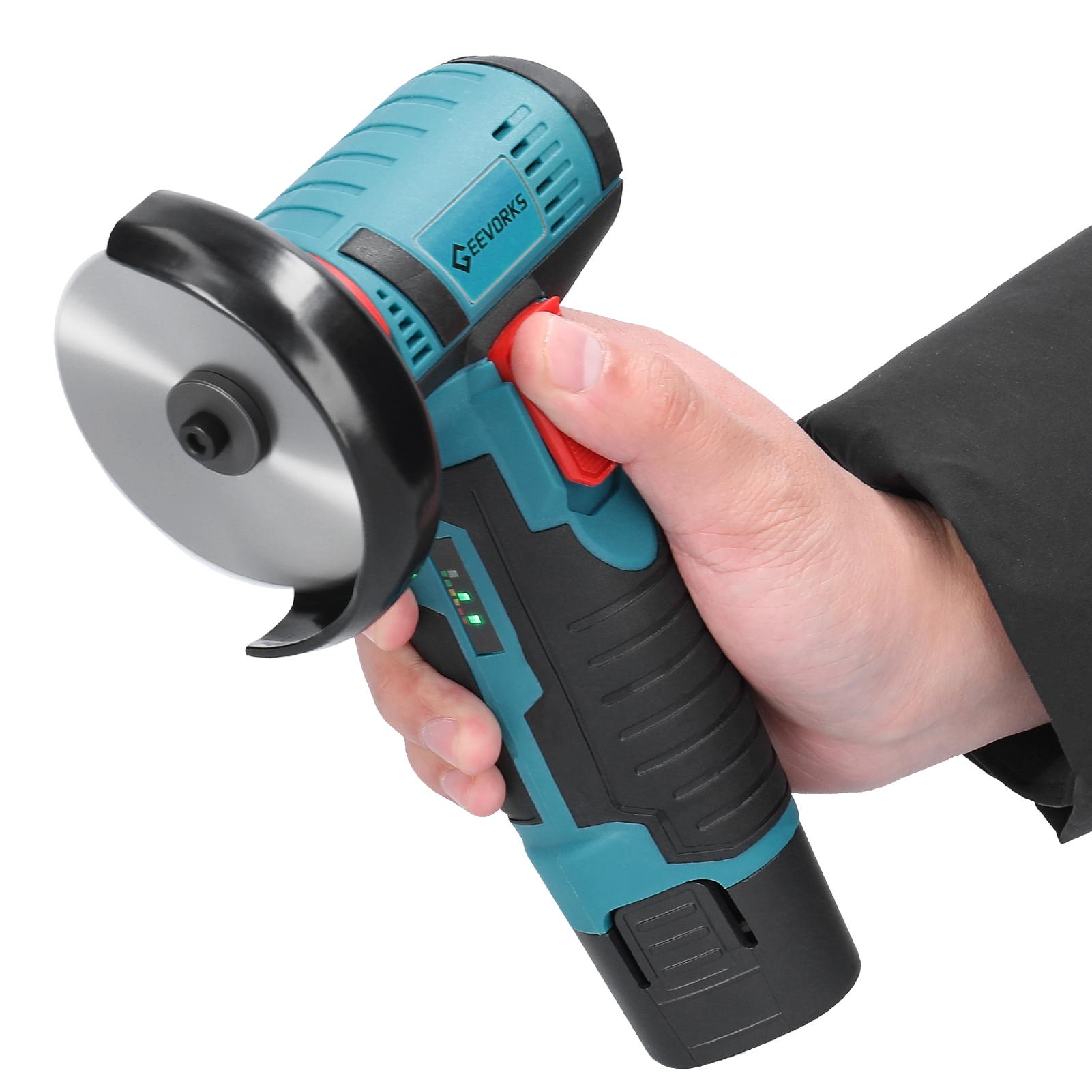 12 V 19500rpm Electric Grinding Tool Multifunctional Angle Grinder Handheld Cutter for Cutting Polishing Ceramic Tile Wood Stone Steel