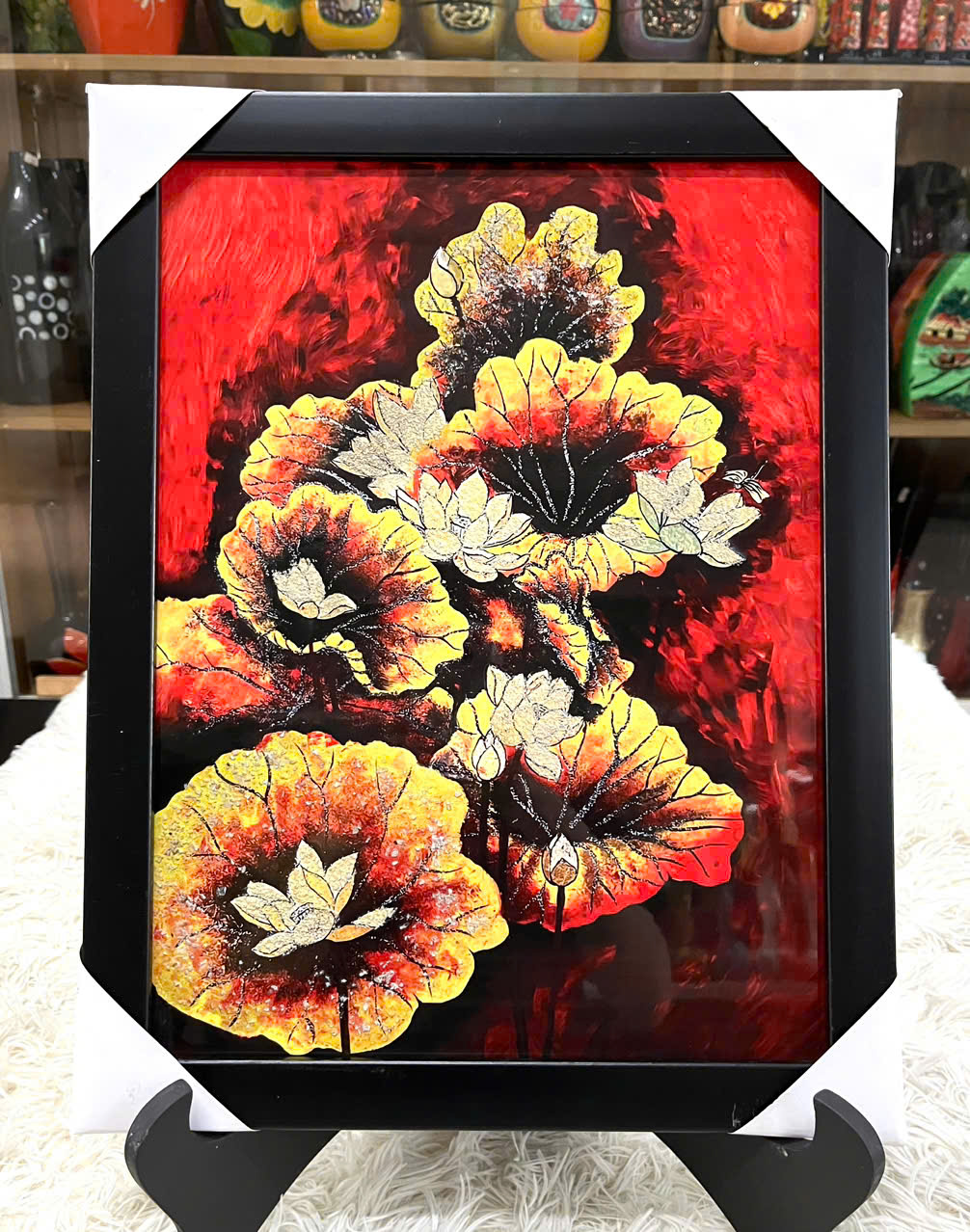 Tranh Sơn Mài - HOA SEN | Size 30x40 cm | Tinh Hoa Nghệ Thuật Việt – Thanh Tịnh và Trang Nhã