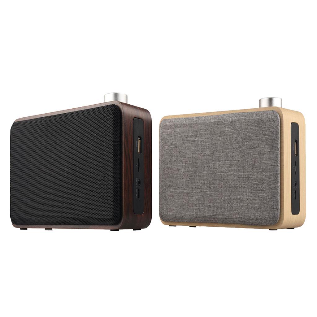Rechargeable Wireless Wooden Bluetooth Speaker Mini Portable Stereo Speaker