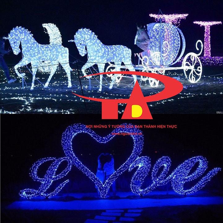 Combo 10 Dây Led Noel 7M Màu Xanh Dương
