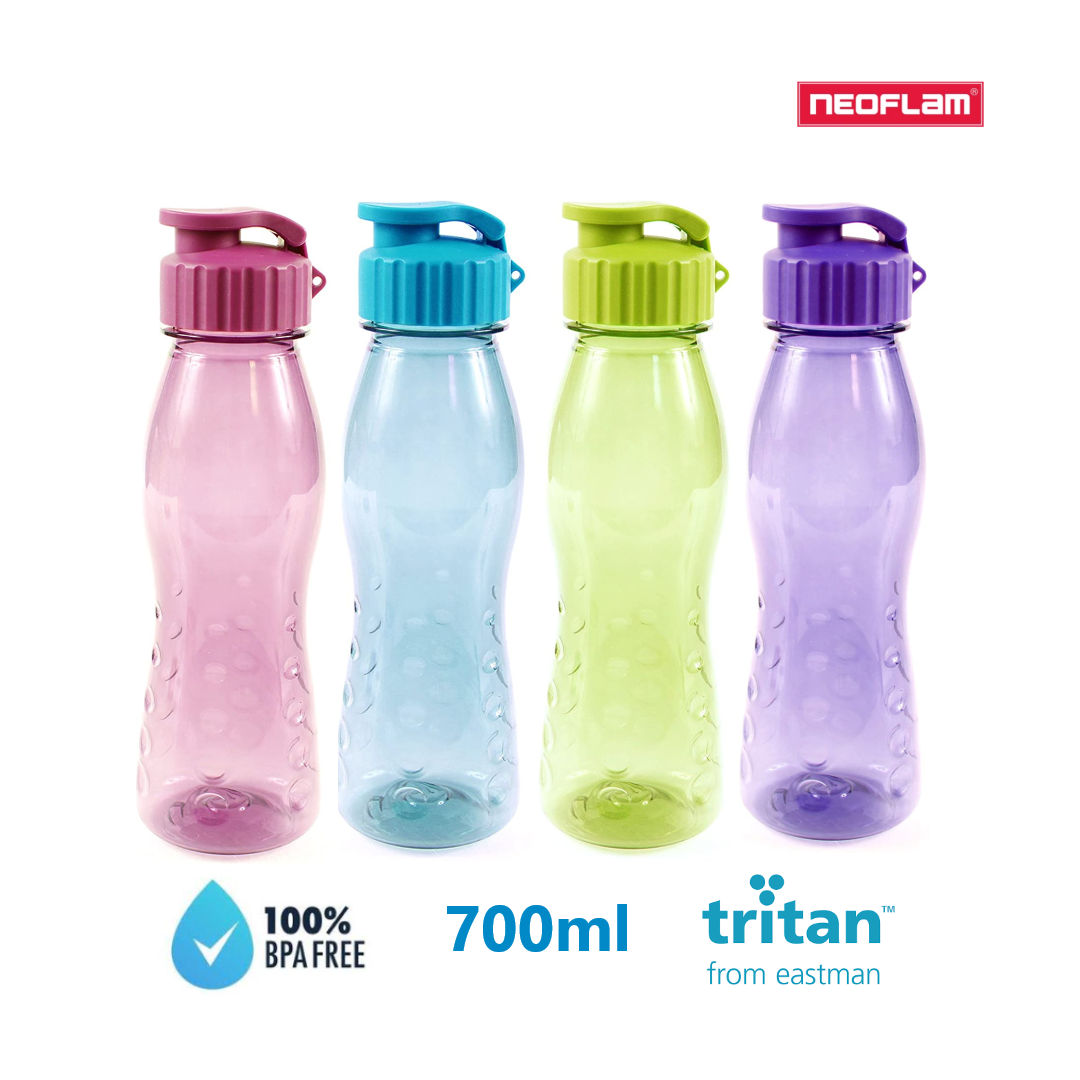Chai nước tritan Fliptop 700ml, Neoflam Hàn Quốc. Sản phẩm nhiều màu lựa chọn
