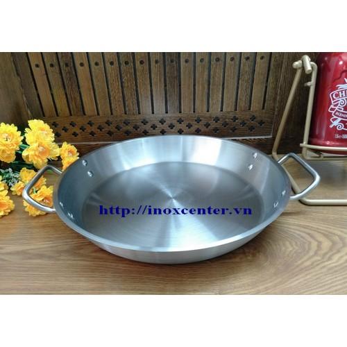 Chảo inox 2 quai 3 đáy 36 Cm dày – Chảo xào, chiên, rán INOXCENTER83