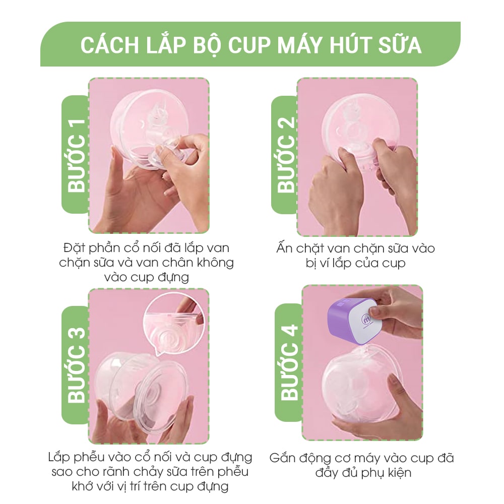 Cup Đựng Sữa Dành Cho Máy Hút Sữa Mama's Choice Cloudie, Chất Lượng Cao Cấp, An Toàn Cho Mẹ Khi Hút Sữa