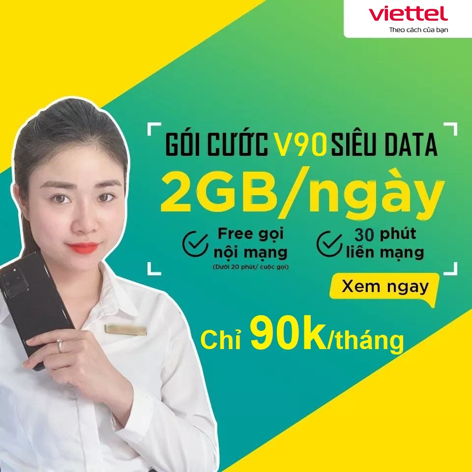 SIM 4G VIETTEL V120Z (V90 2020) - Giao số ngẫu nhiên