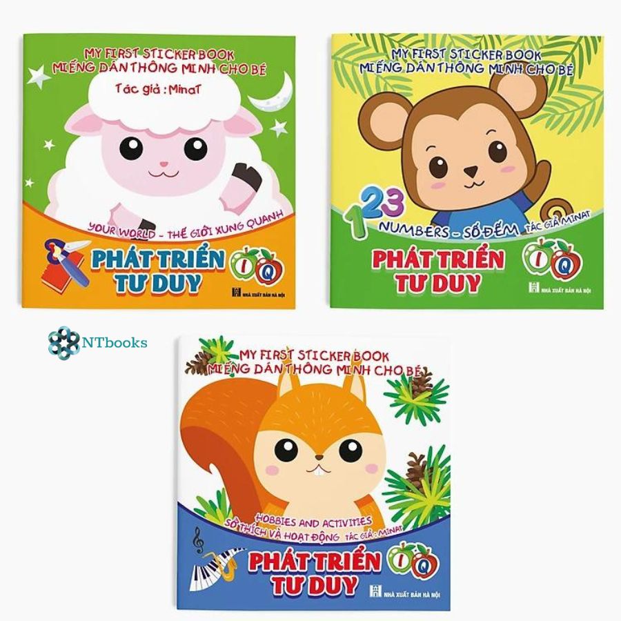 Sách Miếng dán Thông minh cho bé (Phát triển EQ - IQ) - My First Sticker Book - Trọn bộ 6 cuốn