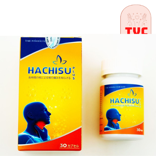 Viên Uống HACHISU PLUS - Hỗ trợ điều trị viêm họng, viêm amidan (Hộp 30 viên)